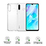 Huawei P30 Lite (White) Smartphone + cover trasparente, 4GB RAM, memoria 128 GB, Display 6.15" FHD+, Tripla fotocamera posteriore da 48+8+2 MP, fotocamera anteriore 24 MP [Versione Italiana]