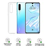 Huawei P30 (Breathing Crystal) Smartphone+Cover Trasparente, 6GB RAM, Memoria 128 GB, Display 6.1" FHD+,Processore Kirin 980, Tripla Fotocamera Posteriore 40+16+8MP, Fotocamera Anteriore 32MP [Italia]